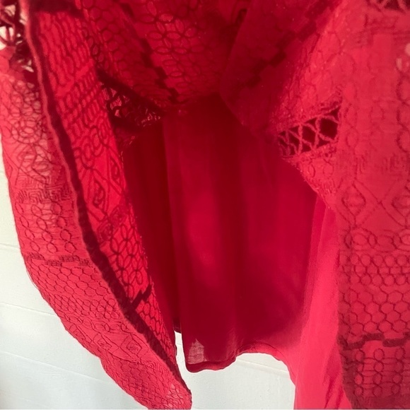 Free People Wherever You Go Crocheted Mini Dress Rose Red
Size 0 - Picture 9 of 16